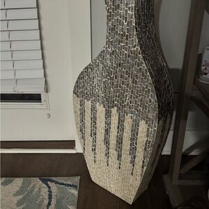 Elegant Mosaic Floor Vase